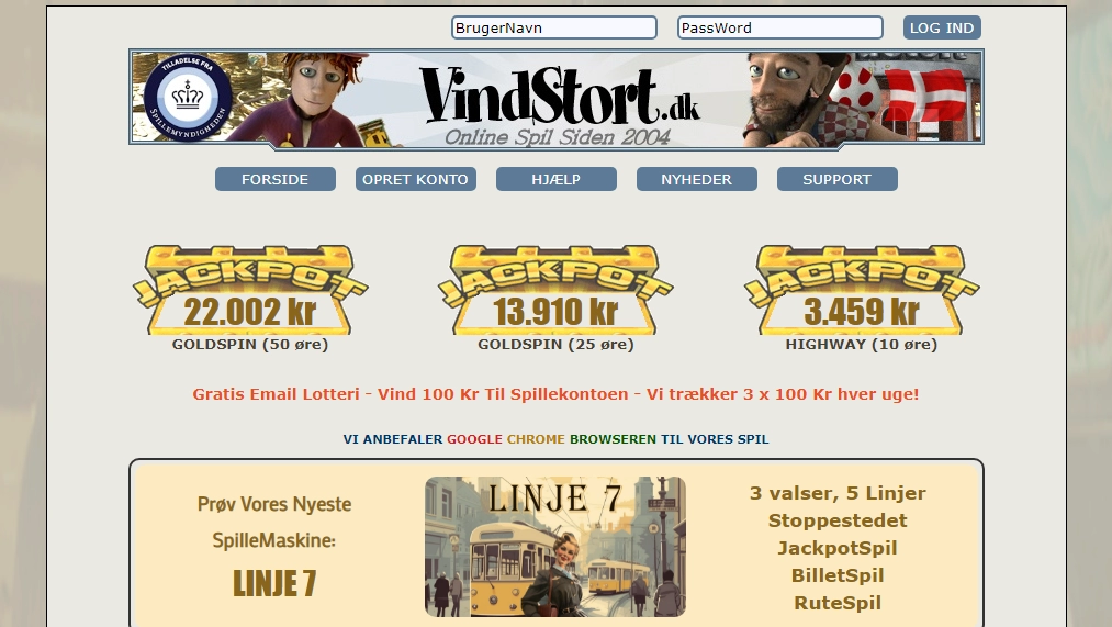 Vindstort.dk Casino